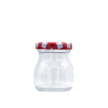 Frasco Vidro Multiusos Tampa Xadrez Redondo 50ml 4.8X5.8cm