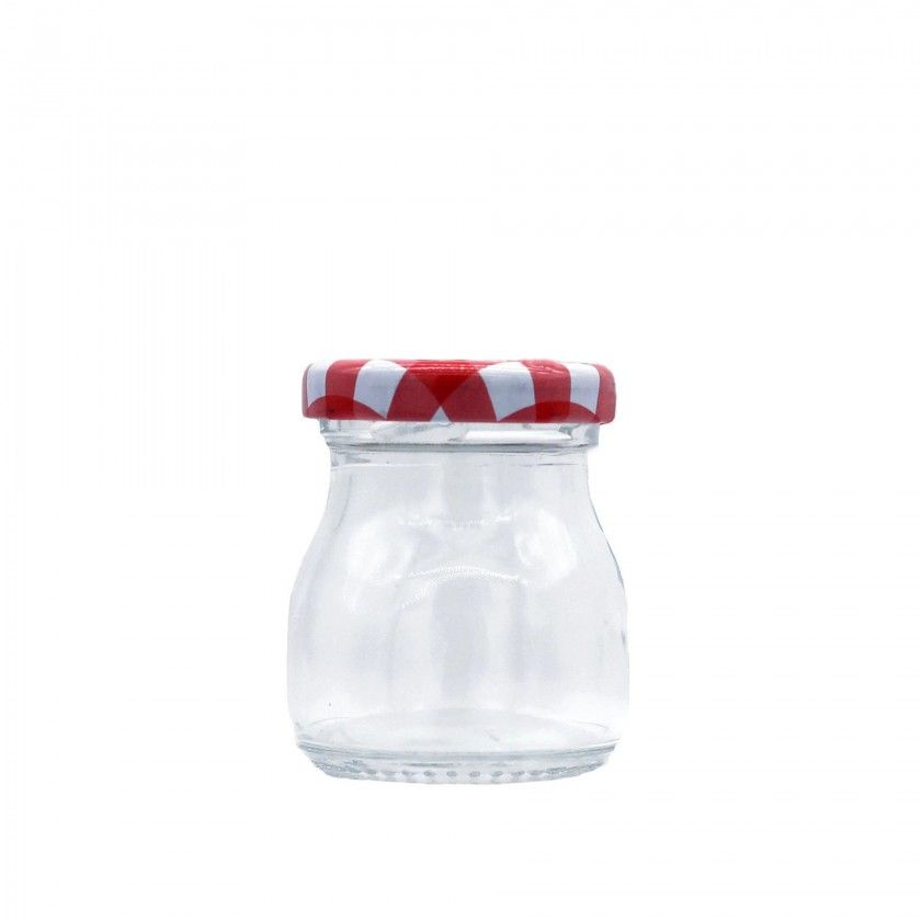 Frasco Vidro Multiusos Tampa Xadrez Redondo 50ml 4.8X5.8cm