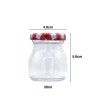 Frasco Vidro Multiusos Tampa Xadrez Redondo 50ml 4.8X5.8cm