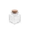 Frasco Vidro Tampa Cortiça Quadrado 50ml 4.4X4.4X6cm Frasco Vidro Tampa Cortiça Quadrado 50ml 4.4X4.4X6cm