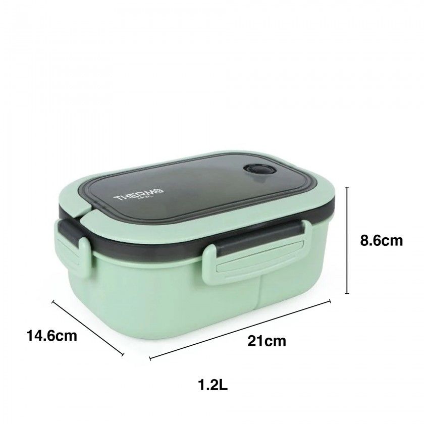 Caixa Hermética 6 Divisões 1200ml 21X14.6X8.6cm Caixa Hermética 6 Divisões 1200ml 21X14.6X8.6cm