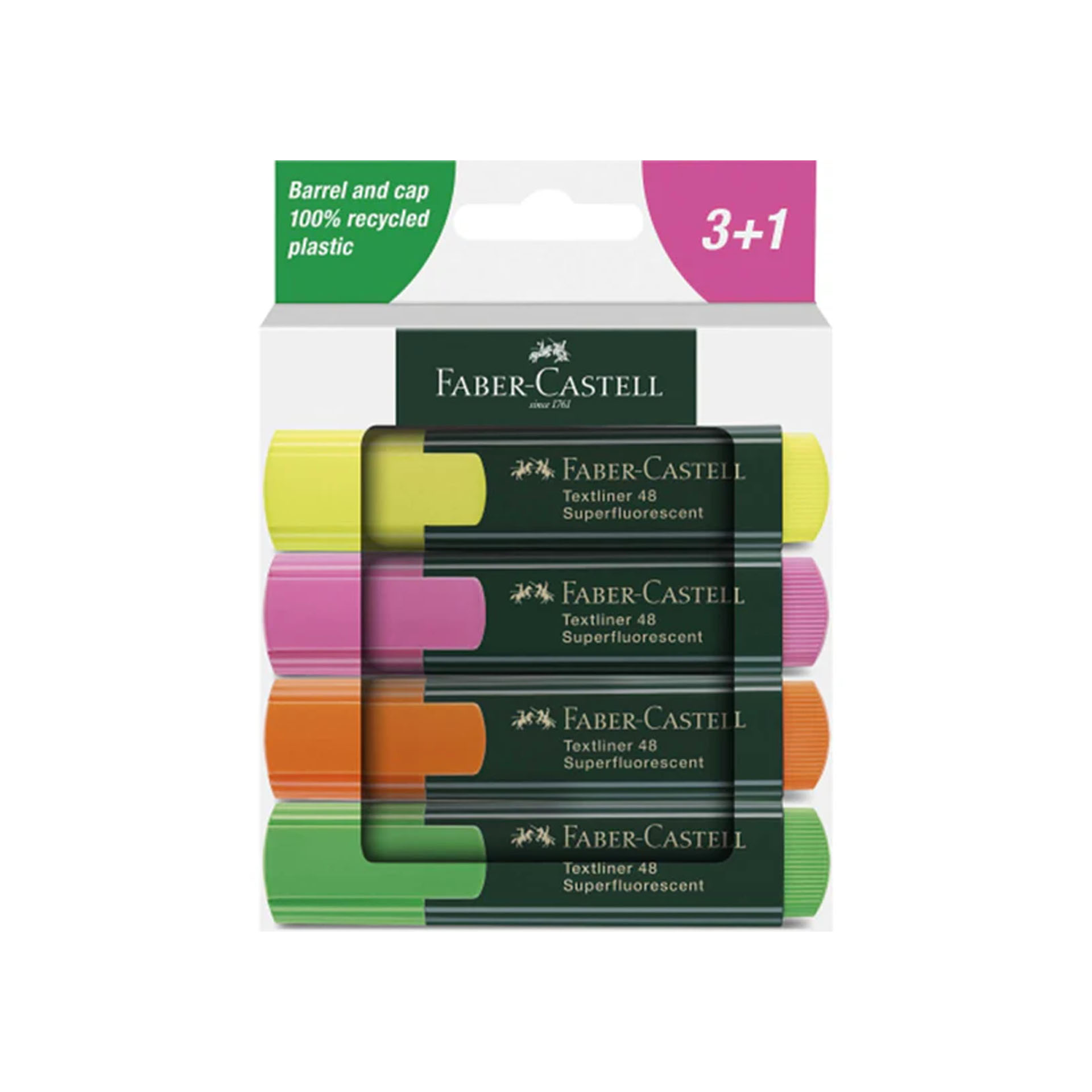 Marcador Sublinhador Textliner Flou Pack 4