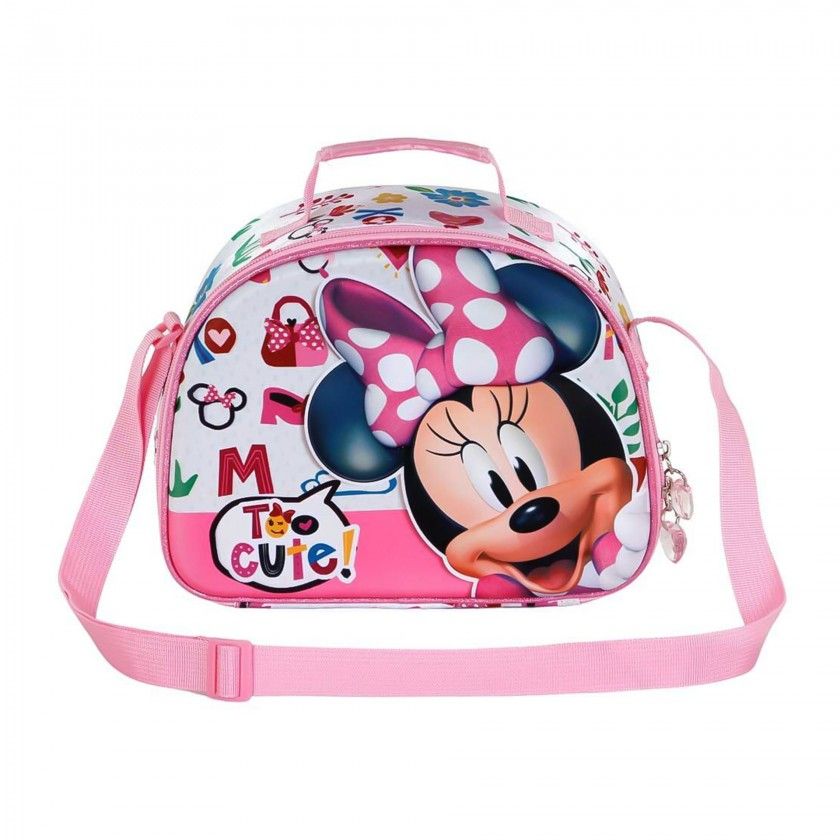 Lancheira 3D Minnie 25.5X20X10cm