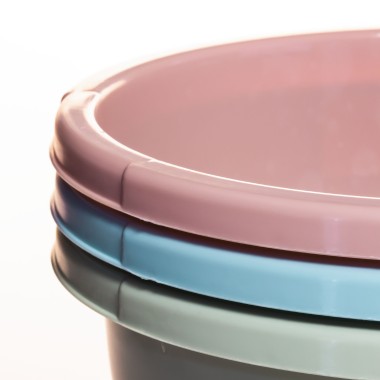 Bacia Pl�stico Redondo Azul