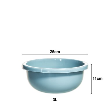 Bacia Pl�stico Redondo Azul