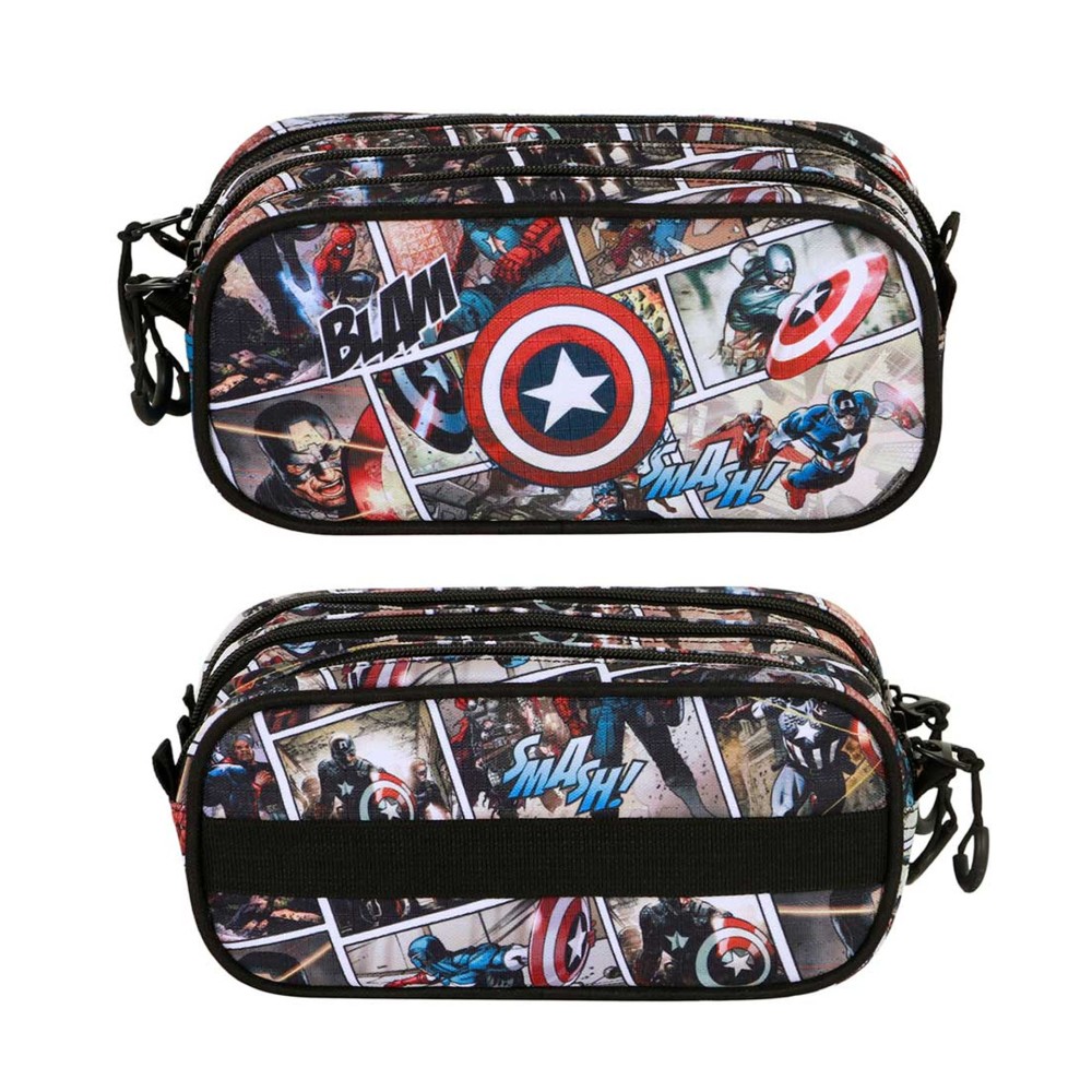 Porta L�pis Capit�o America 23X11X10cm