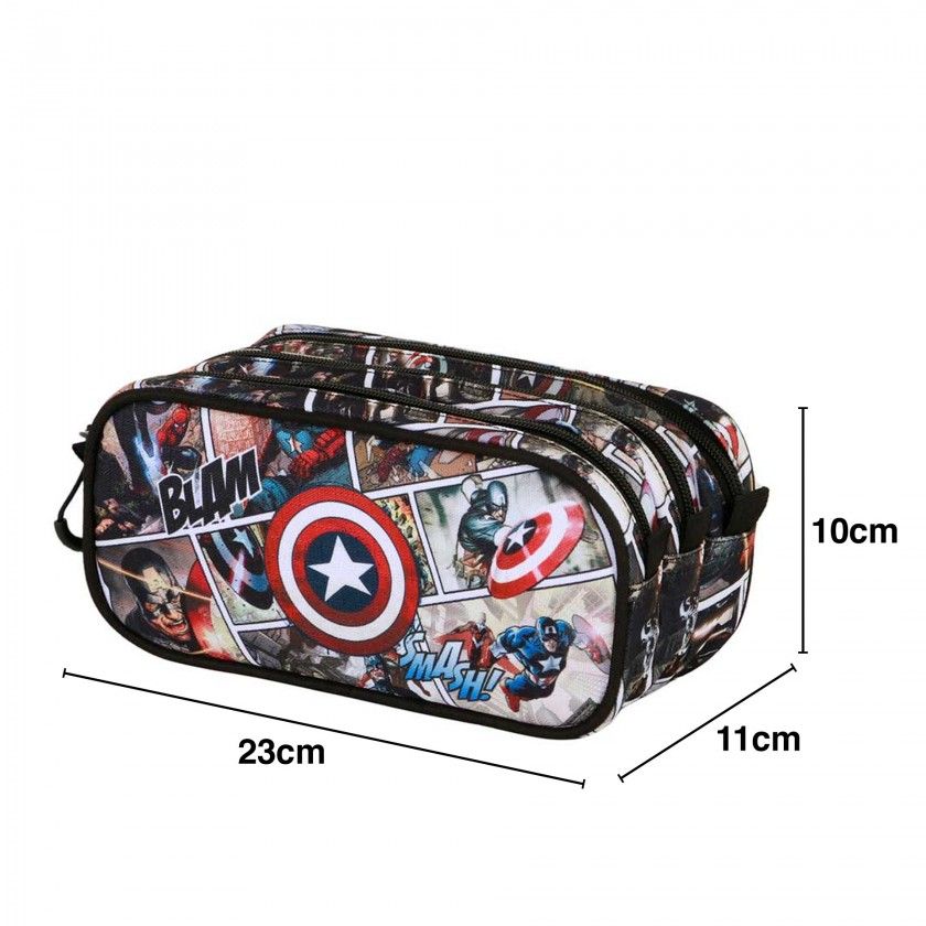 Porta Lpis Capito America 23X11X10cm