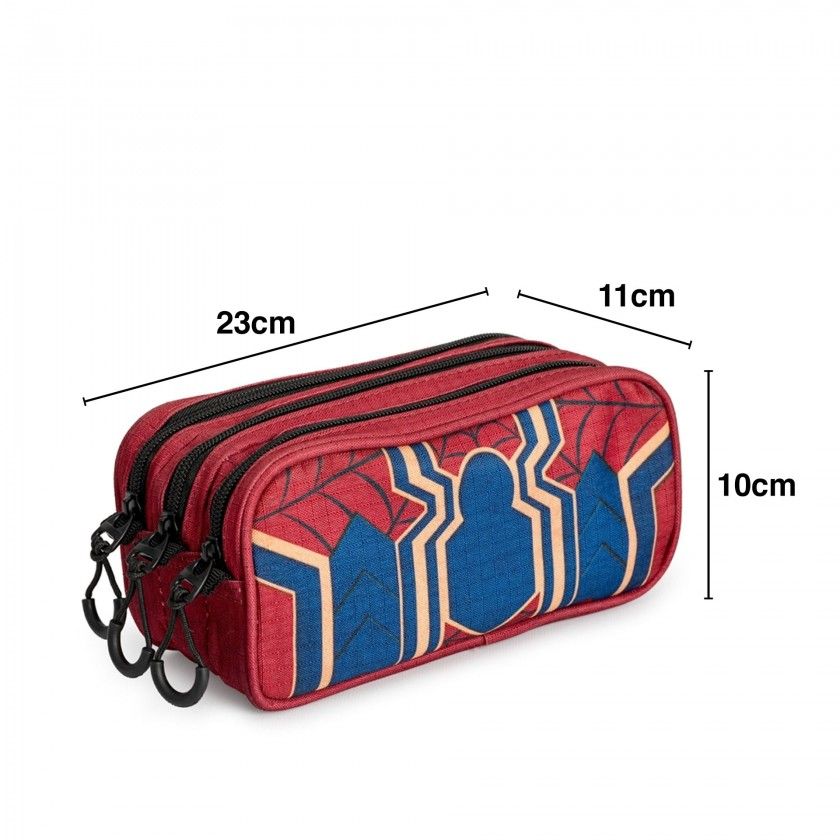 Estojo Triplo Homem Aranha Fan 23X11X10cm