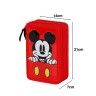 Estojo Triplo Mickey com Materia Escolar 14X21X7cm