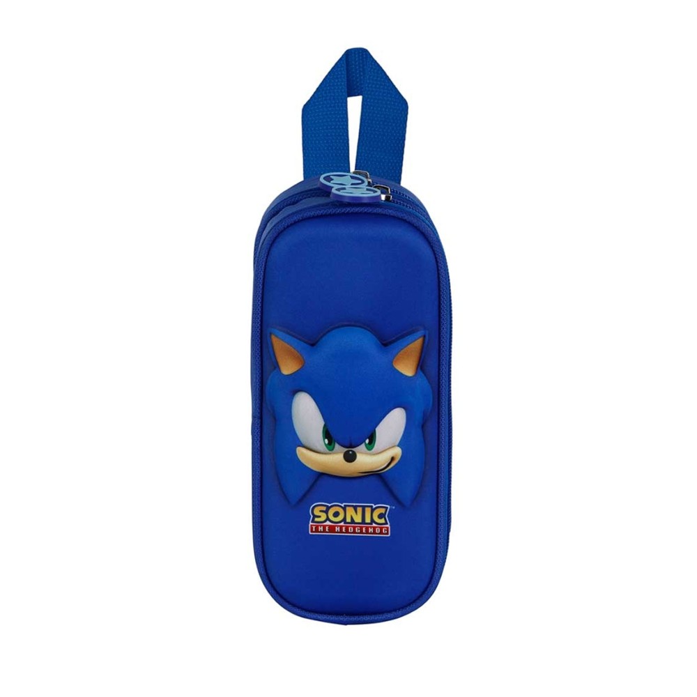 Estojo Duplo 3D Sonic 22X9.5X8cm
