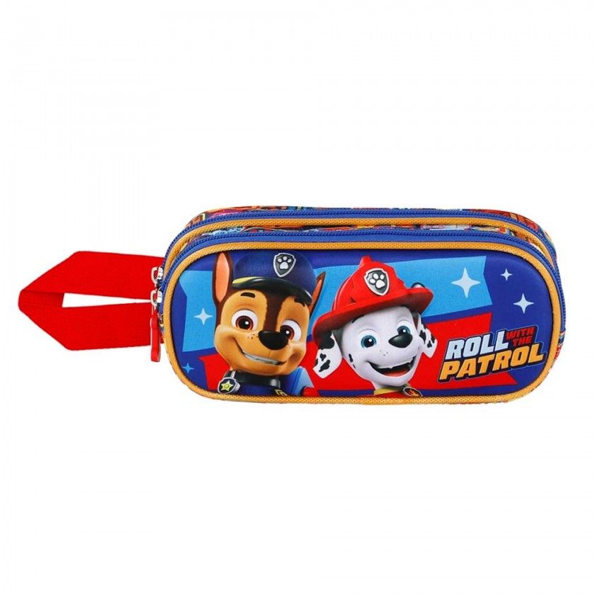 Estojo Duplo 3D Patrulha Pata 22X9.5X8cm