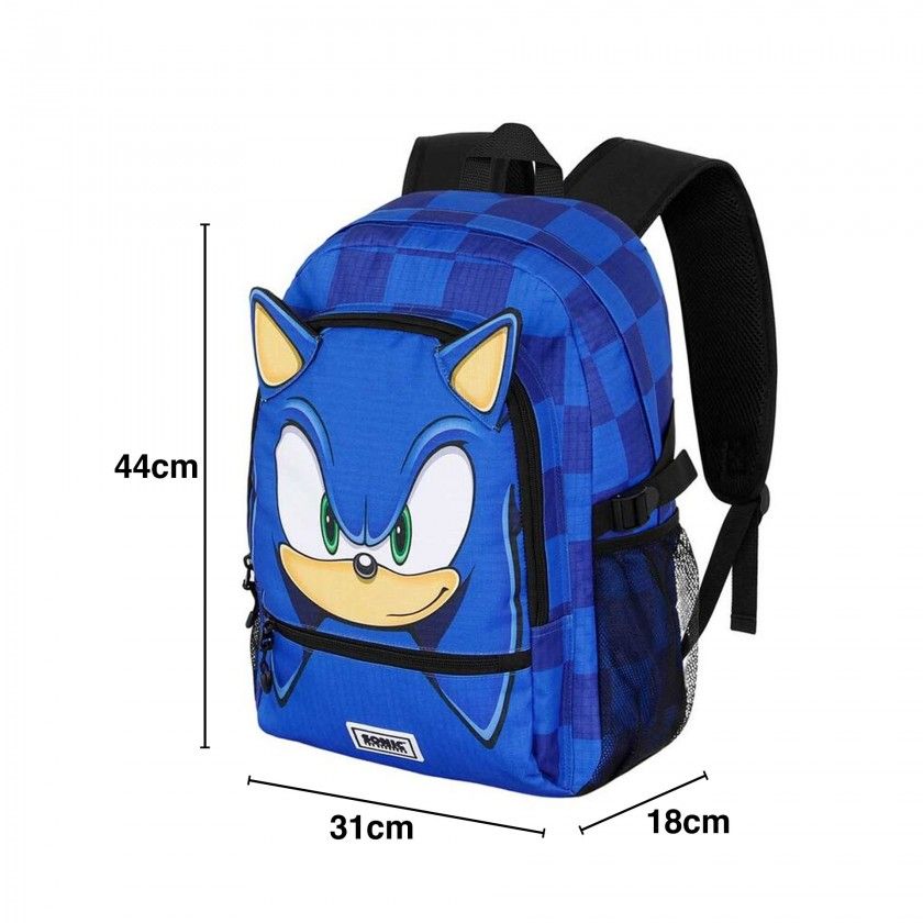 Mochila Escolar Sonic 31X44X18cm