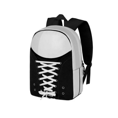 Mochila Escolar Sapatilha Omp! Preto 30X40X17cm