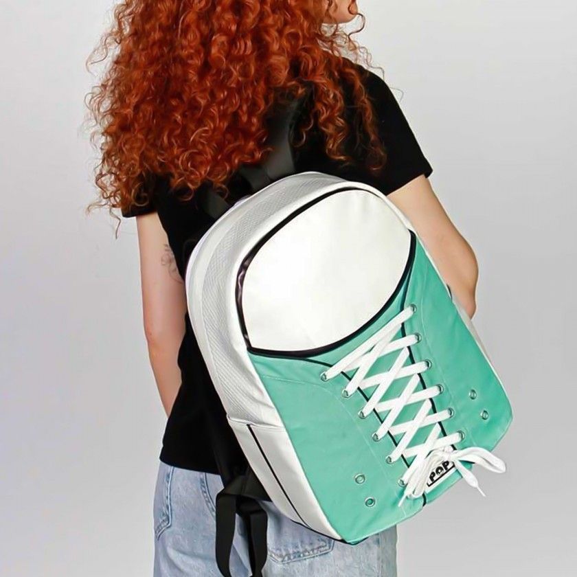 Mochila Escolar Sapatilha Omp! Azul 30X40X17cm Mochila Escolar Sapatilha Omp! Azul 30X40X17cm