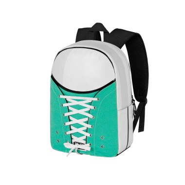 Mochila Escolar Sapatilha Omp! Azul 30X40X17cm