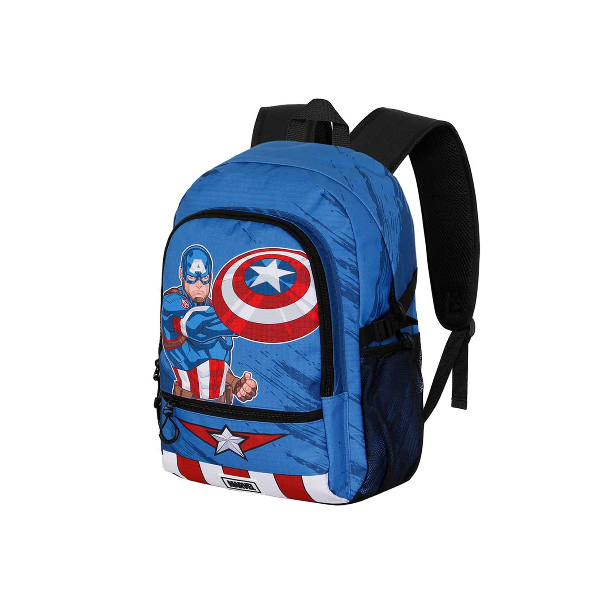 Mochila Escolar Capitão America Fan 31X44X18cm