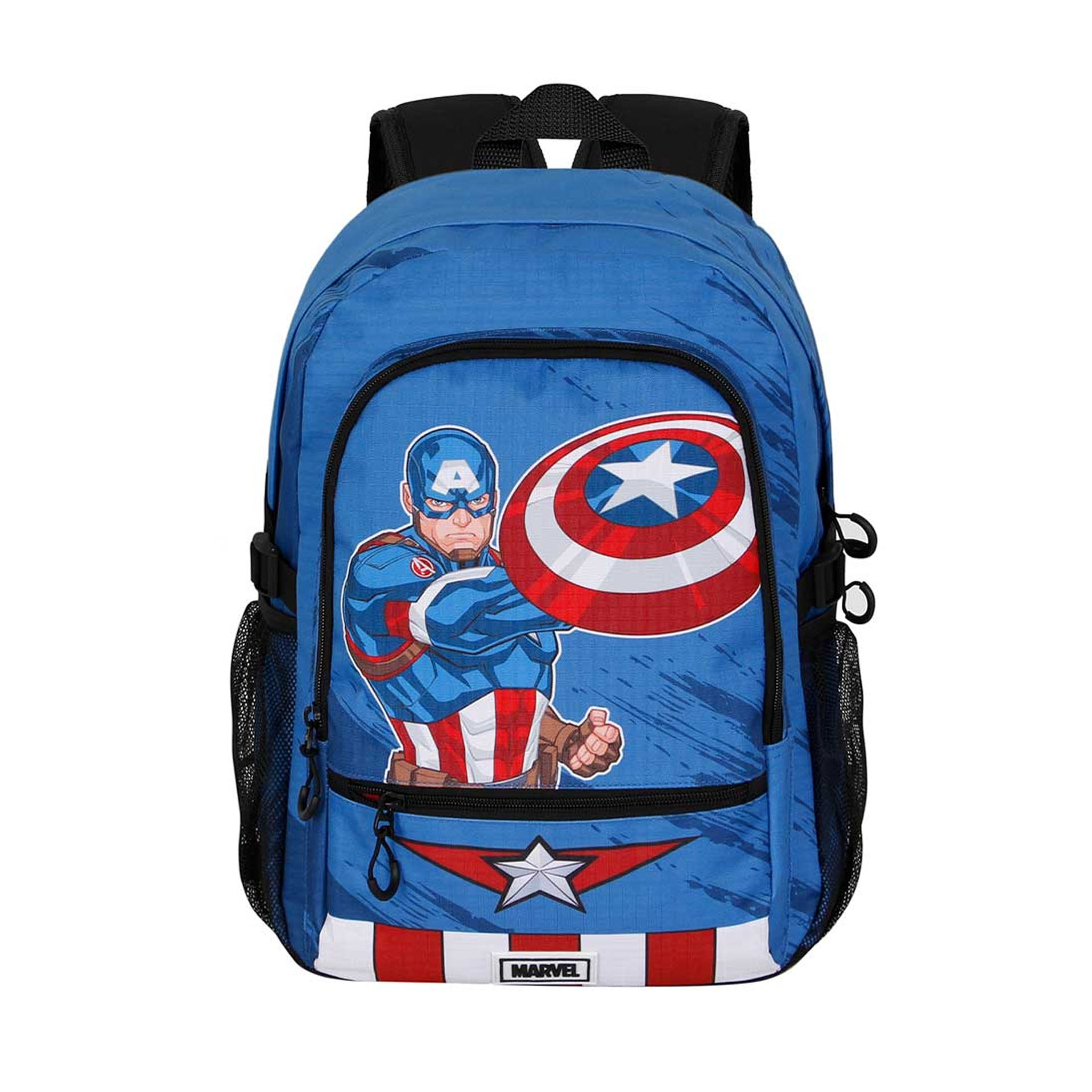 Mochila Escolar Capitão America Fan 31X44X18cm