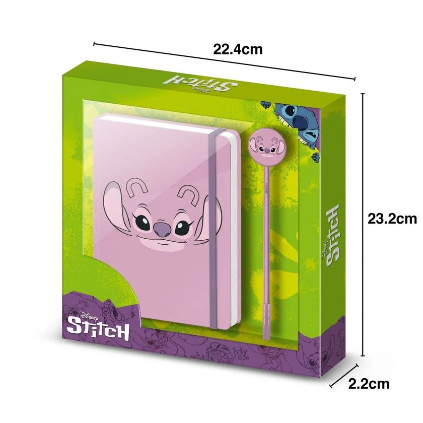 Diário Caderno com Caneta Lilo Y Stitch 22.4X23.2X2.2cm Diário Caderno com Caneta Lilo Y Stitch 22.4X23.2X2.2cm