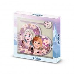 Dirio Corao com Caneta Frozen 23X24X2.5cm