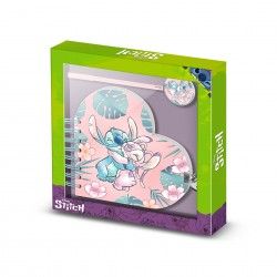 Dirio Corao com Caneta Lilo Y Stitch 23X24X2.5cm