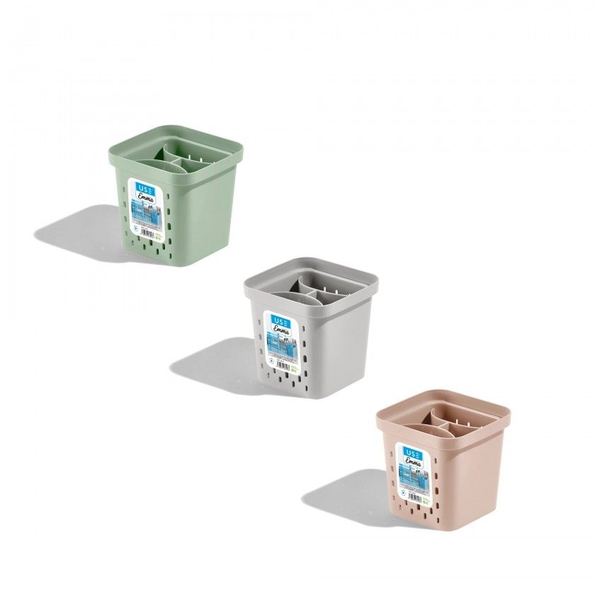 Escorredor Talheres Emma Pastel 14X14X13cm Escorredor Talheres Emma Pastel 14X14X13cm