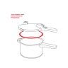 Junta Vedação Silicone para Panela Pressão Easy 22cm Junta Vedação Silicone para Panela Pressão Easy 22cm