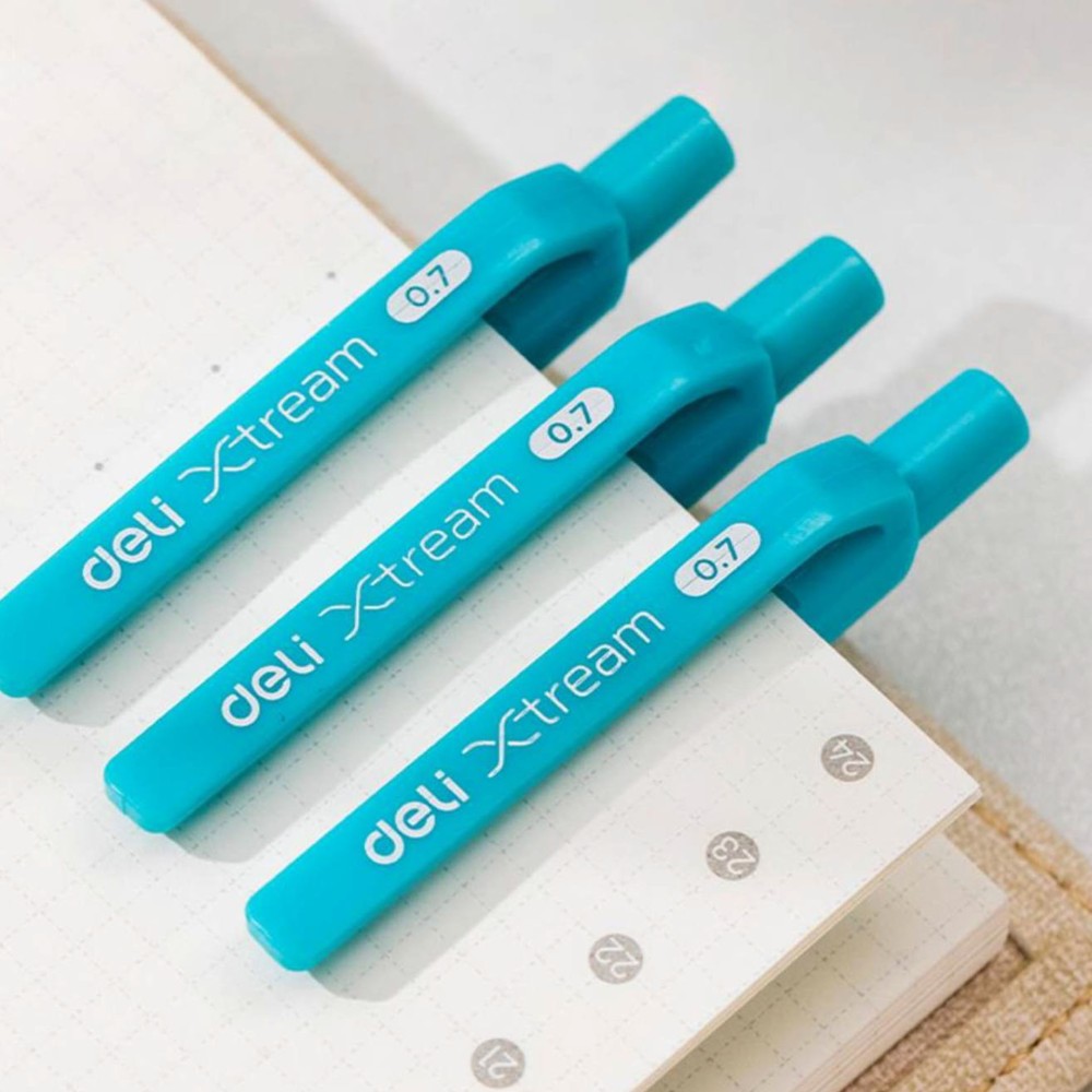 Esferográfica Deli Xtream Grip Azul 0.7mm