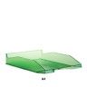 Tabuleiro Pl�stico A4 Transparente Verde