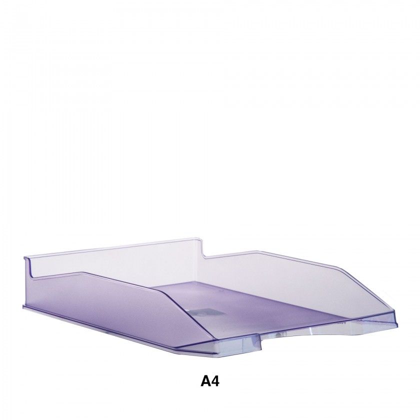 Tabuleiro Pl�stico A4 Transparente Violeta