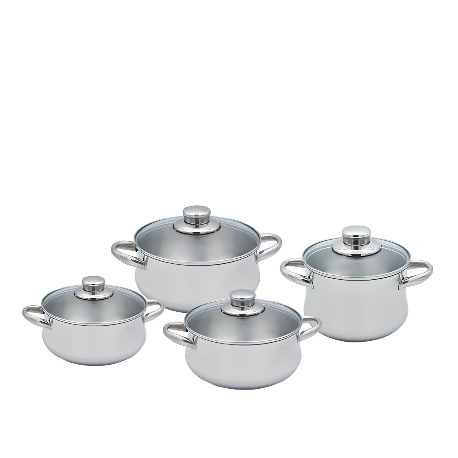 Trem Panelas Funchal Glass 4 Peças