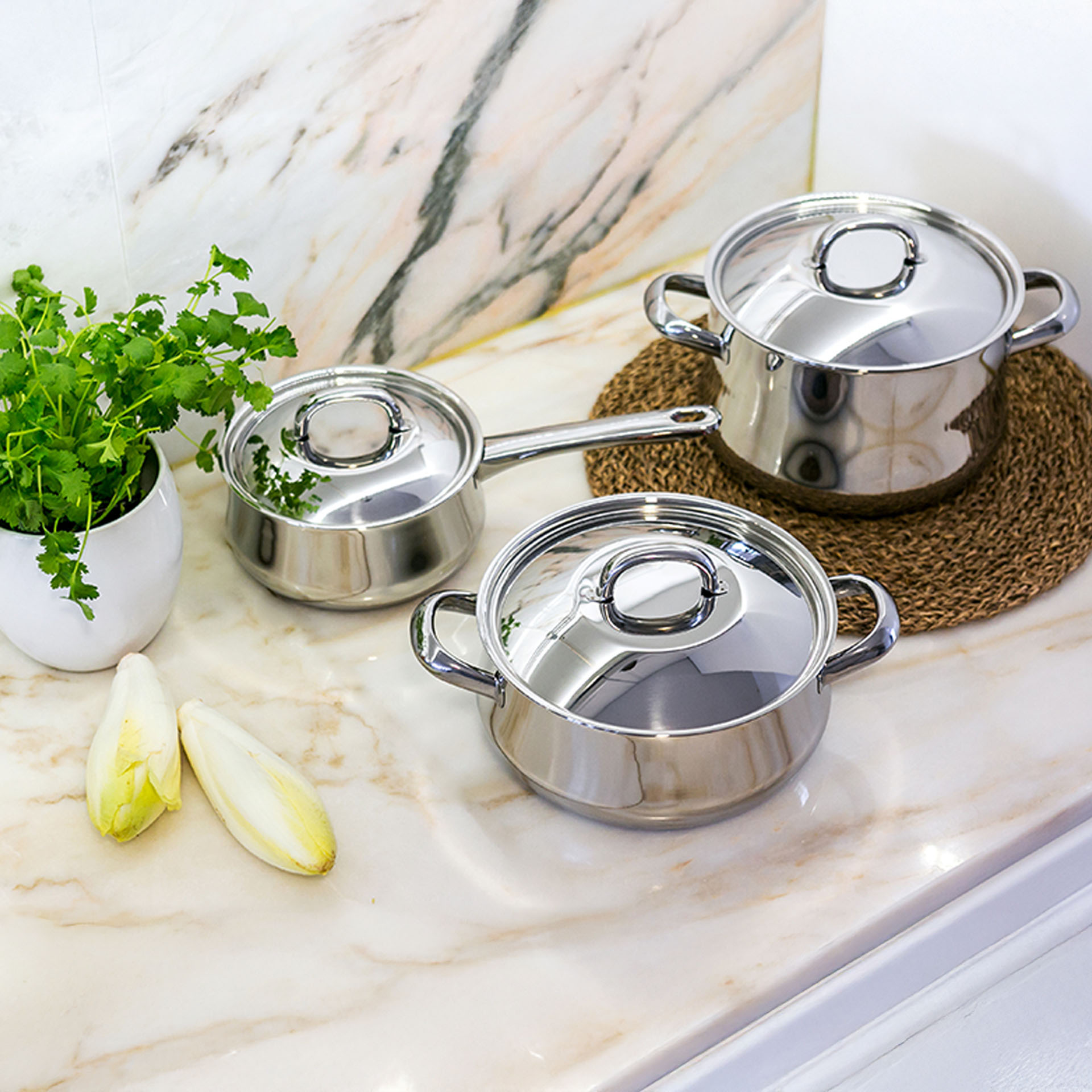 Trem Panelas Low Cost Classic 9 Peças