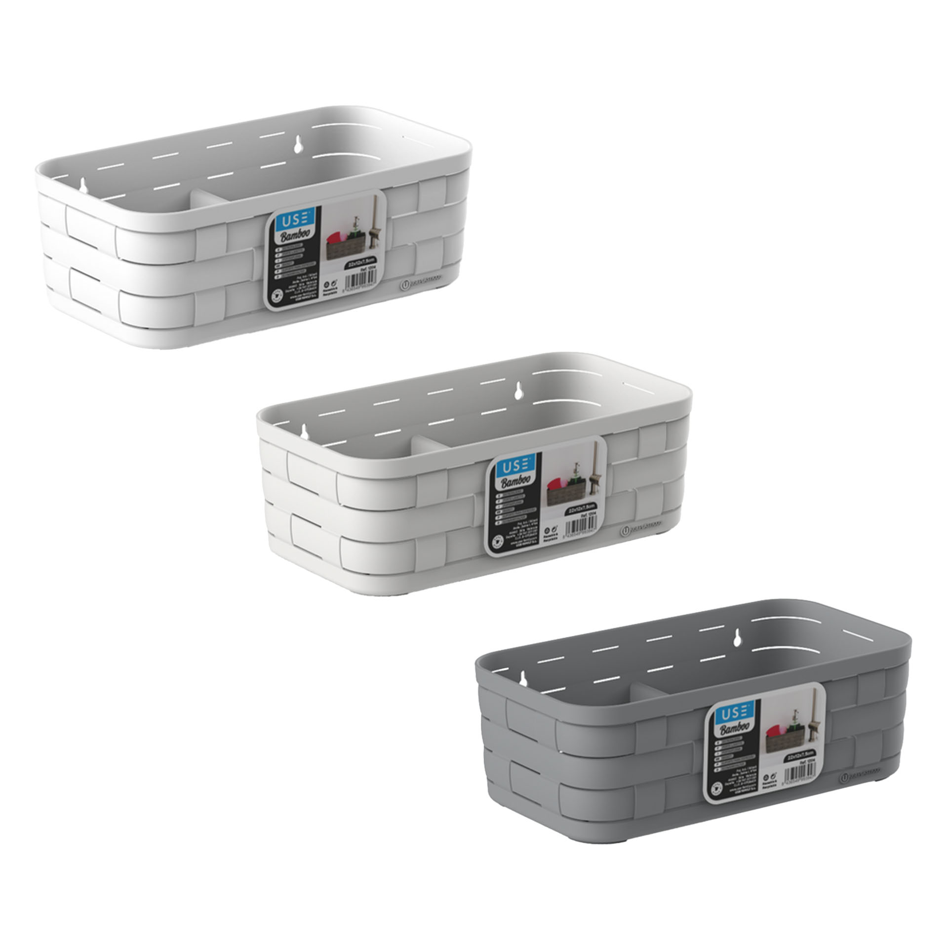 Suporte Esfregão Bamboo Elegant 37X32X10cm