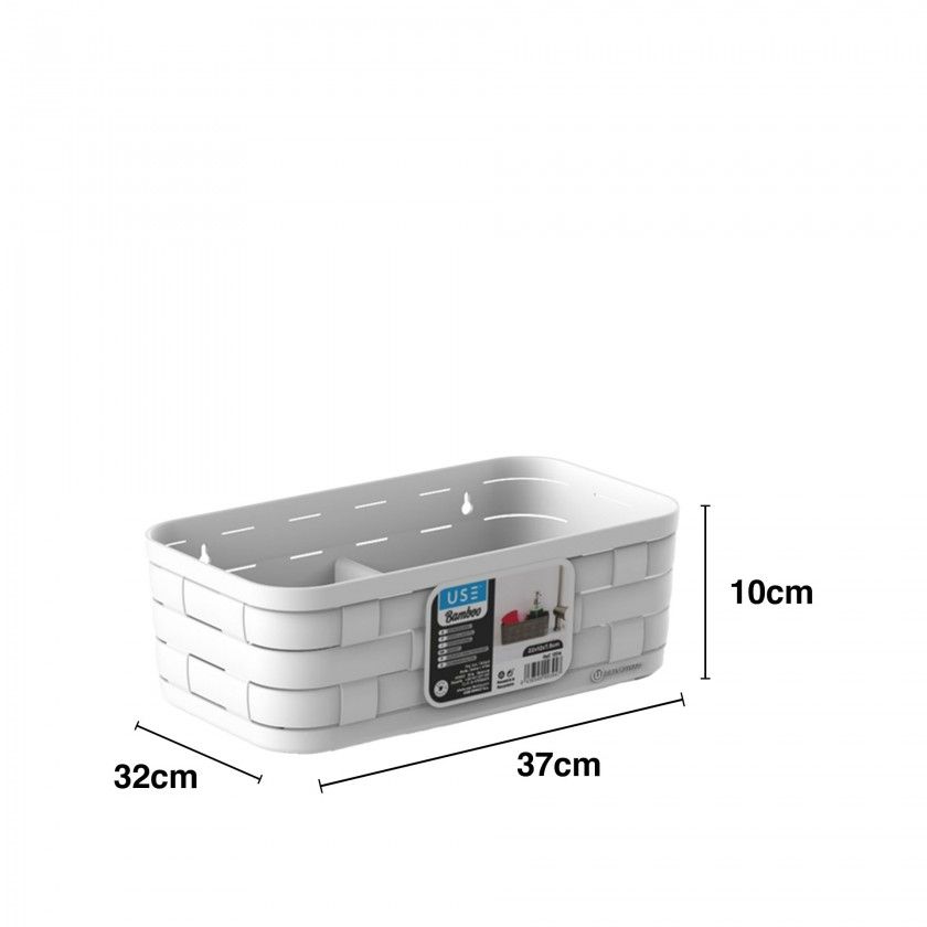 Suporte Esfregão Bamboo Elegant 37X32X10cm Suporte Esfregão Bamboo Elegant 37X32X10cm