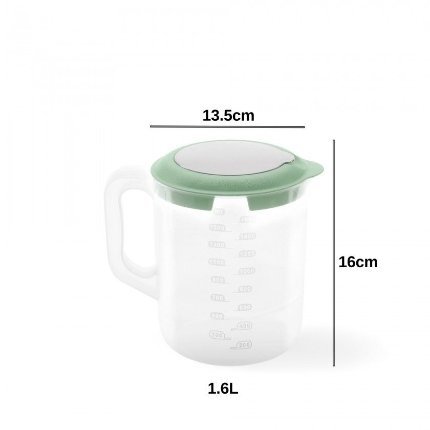 Jarro Medir / Bater Redondo Pastel 1.6L 13.5X16cm Jarro Medir / Bater Redondo Pastel 1.6L 13.5X16cm