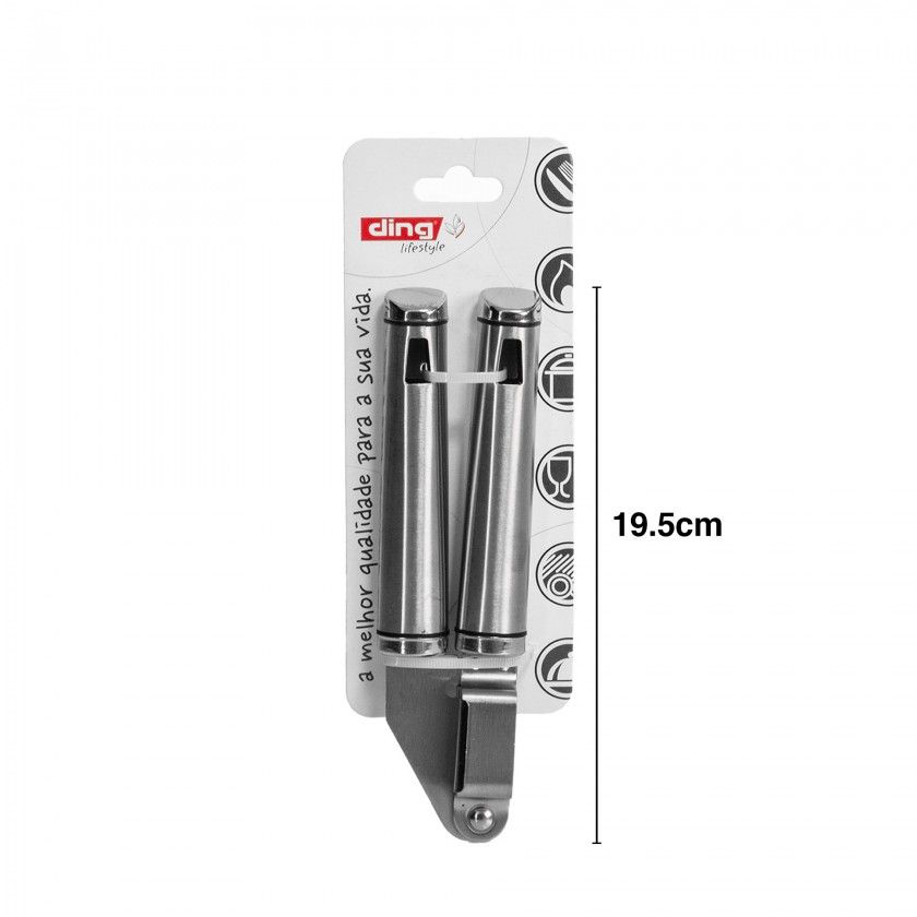 Esmaga Alhos Inox Venus 19.5cm Esmaga Alhos Inox Venus 19.5cm