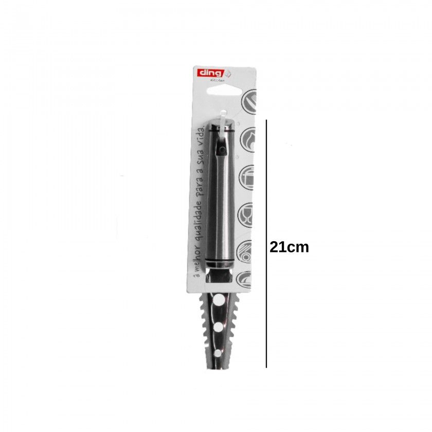 Escamador Peixe Inox Venus 21cm Escamador Peixe Inox Venus 21cm