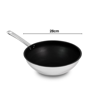 Daily Wok Antiaderente C/ Cabo S/ Tampa Ø28Cm