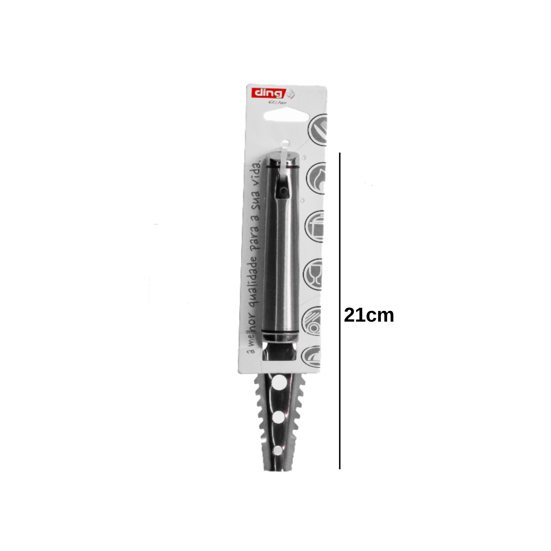 Escamador Peixe Inox Venus 21cm