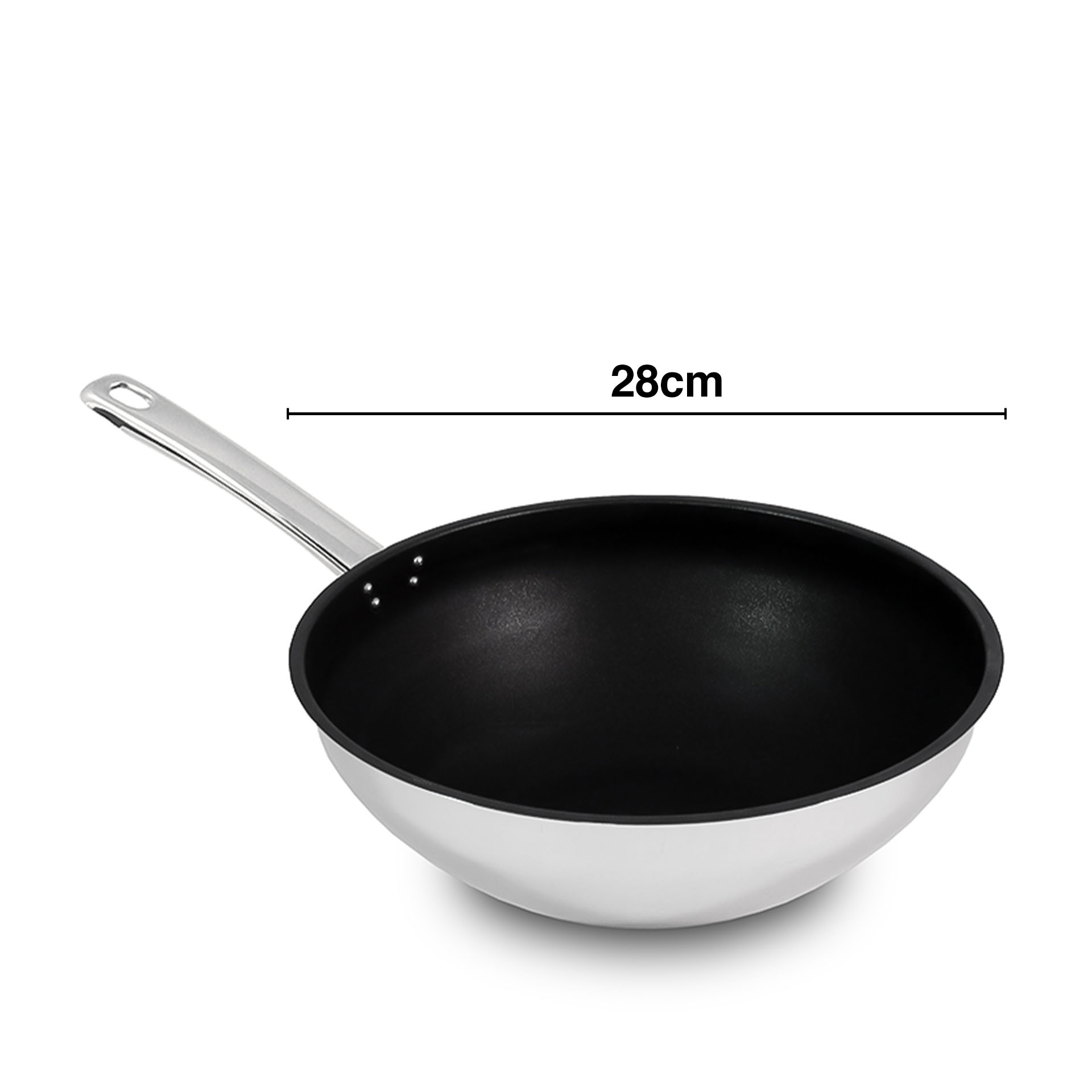 Daily Wok Antiaderente C/ Cabo S/ Tampa Ø28Cm