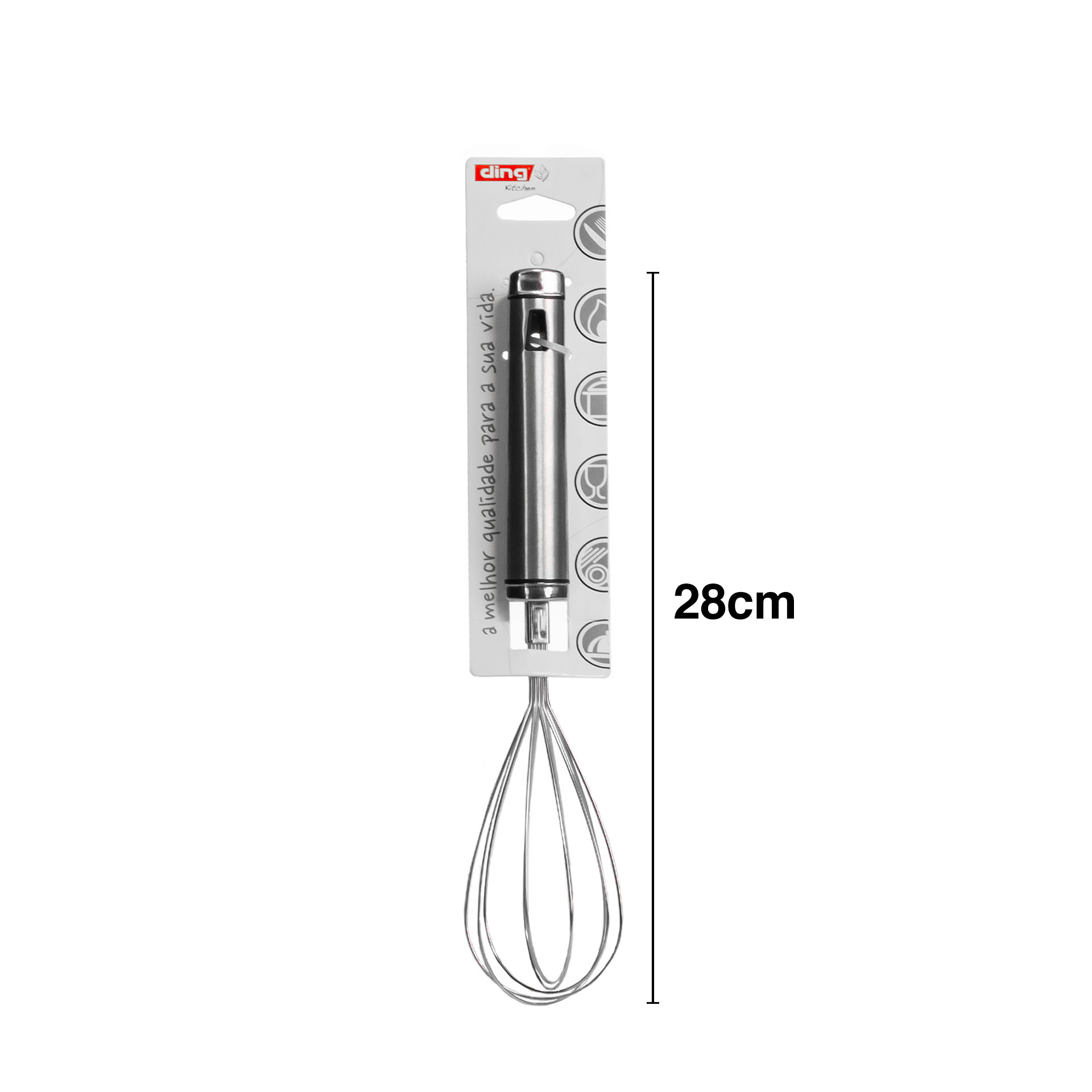 Batedor Varas Inox Venus 28cm