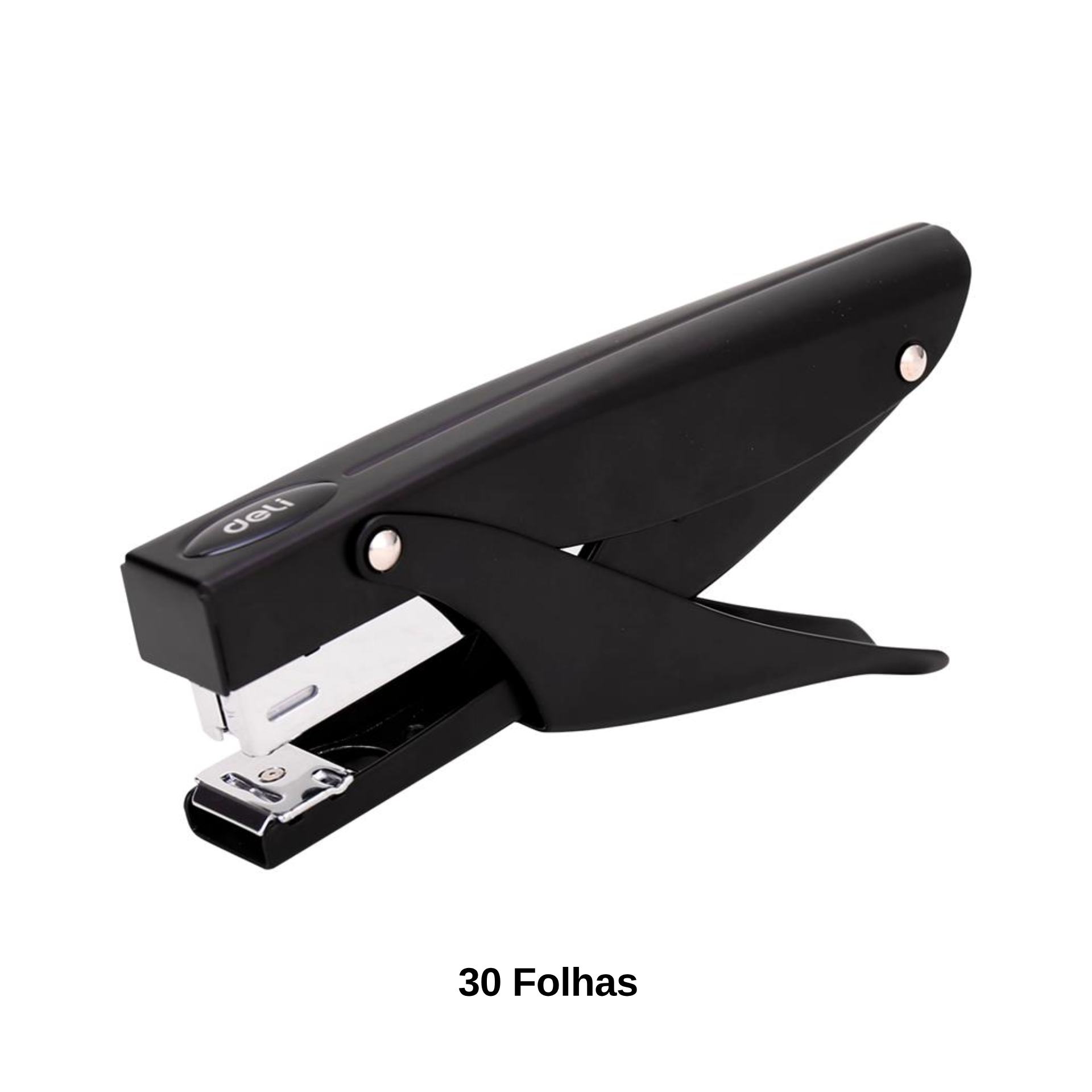 Agrafador Alicate Deli Essential 30 Folhas Preto