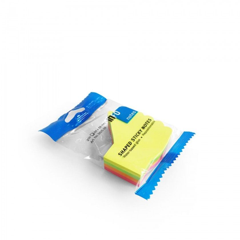 Notas Aderentes Brilhantes Mo 68X68mm Pack 200