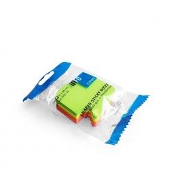 Notas Aderentes Brilhantes Seta Curvada 67X68mm Pack 200