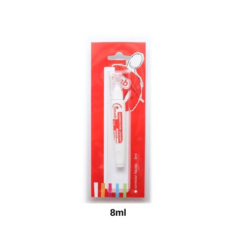 Corretor Líquido Caneta Ponta Metálica Mab Blister 8ml - Image product