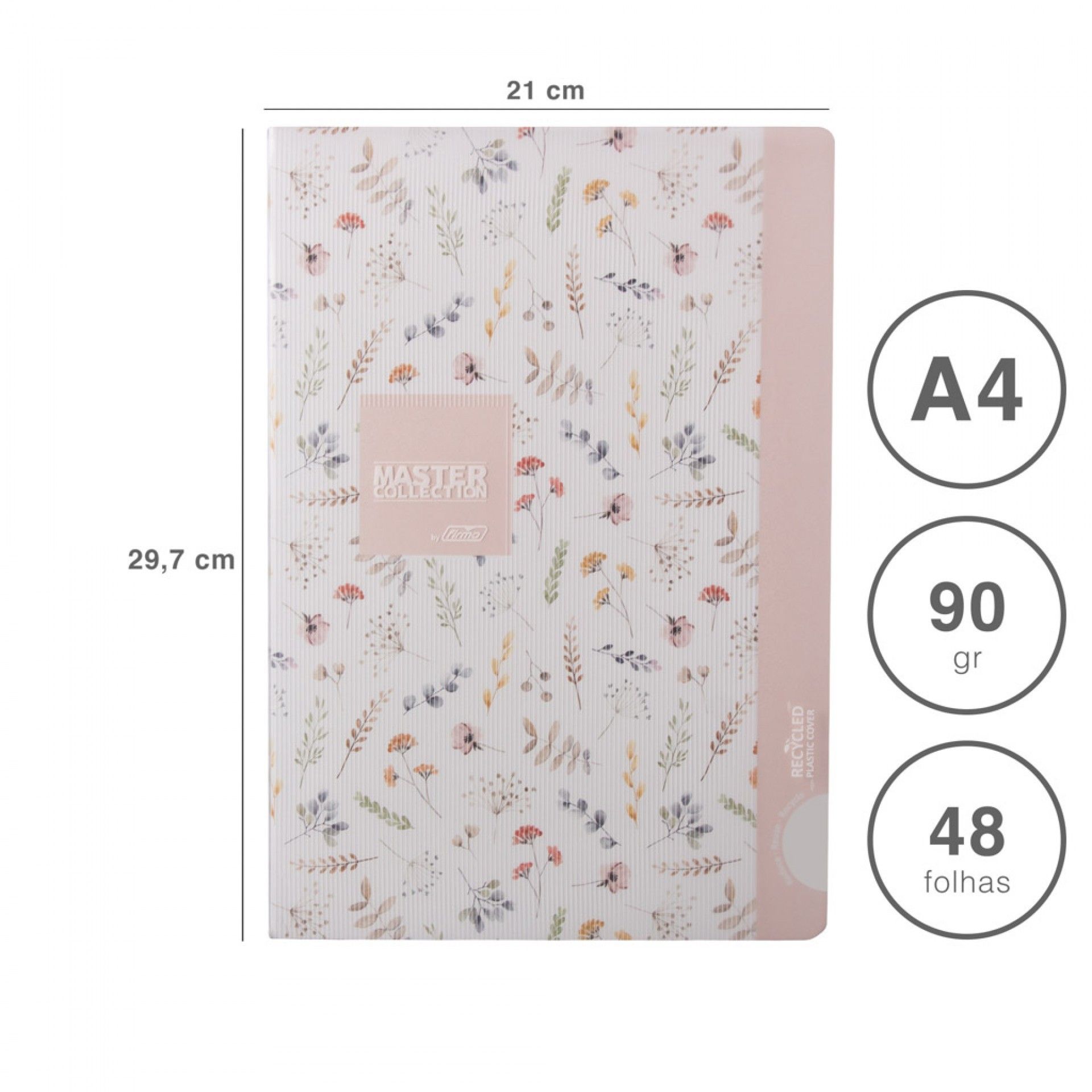 Caderno Agrafado Firmo Pautado A4 48F 90gr