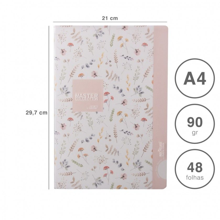 Caderno Agrafado Firmo Pautado A4 48F 90gr