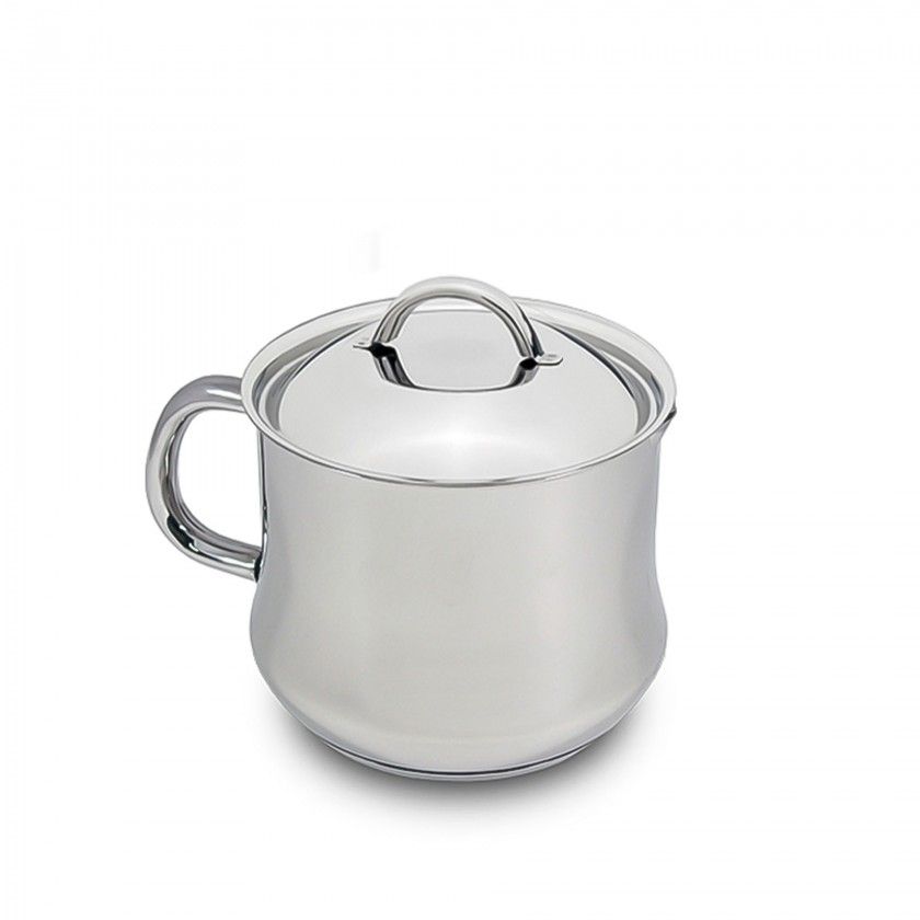Cafeteira Inox Low Cost com Asa 14cm