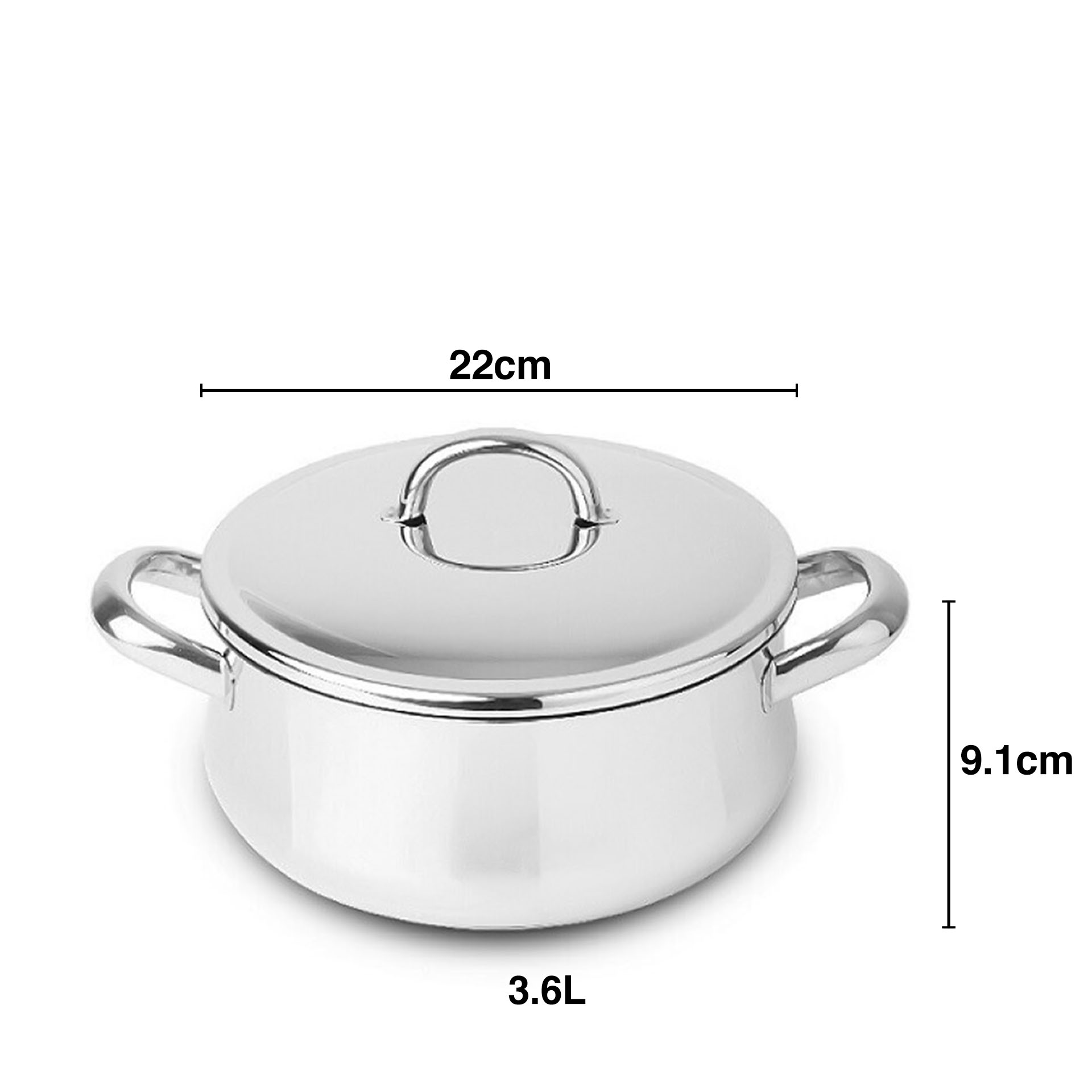 Lotus 2000 Caçarola C/ Asas Ø22Cm