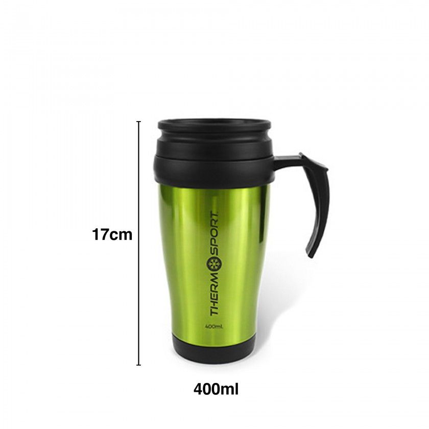 Caneca Viagem Inox 400ml 17cm Caneca Viagem Inox 400ml 17cm