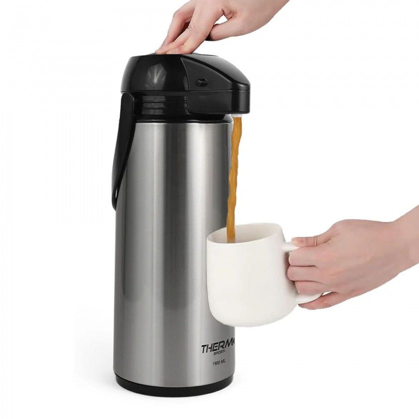 Termo Sifo Inox 1900ml 17X13X36cm